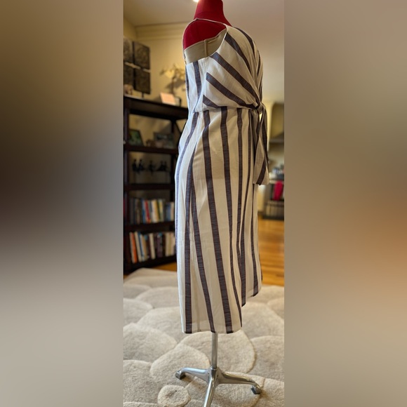 NWT Banana Republic Factory summer dress, tie front, v-neck, size 8 - Picture 13 of 17